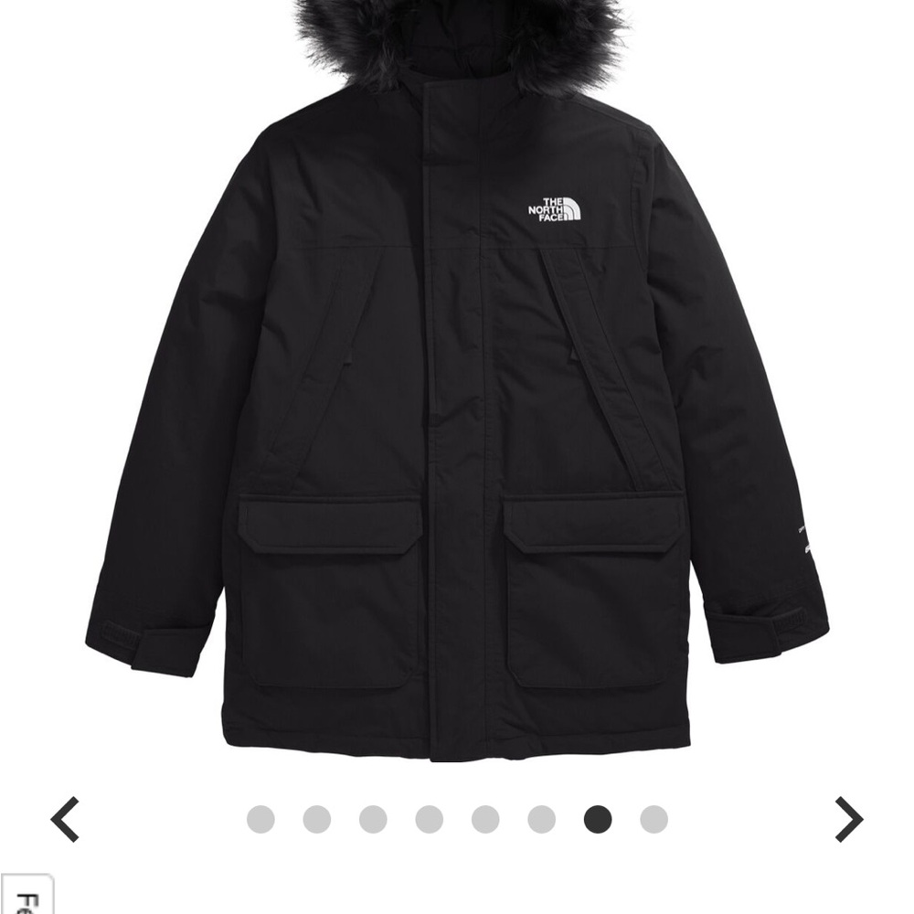 The North Face Black Jacket with Fur Trim